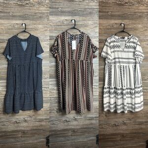 🔥Lot of 3 Bloomchic dresses size 18-20 EUC/NWT